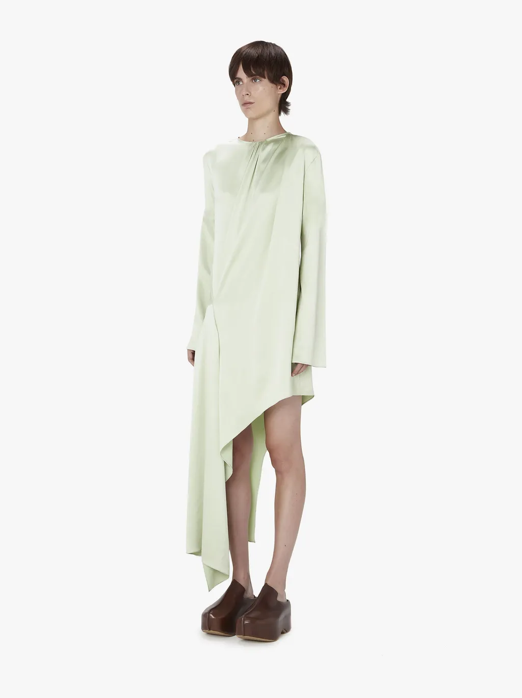 Long Sleeved Asymmetric Dress