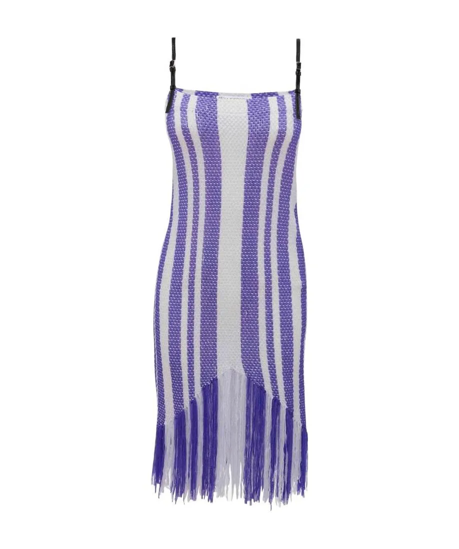 Fringe-Detail Camisole Dress