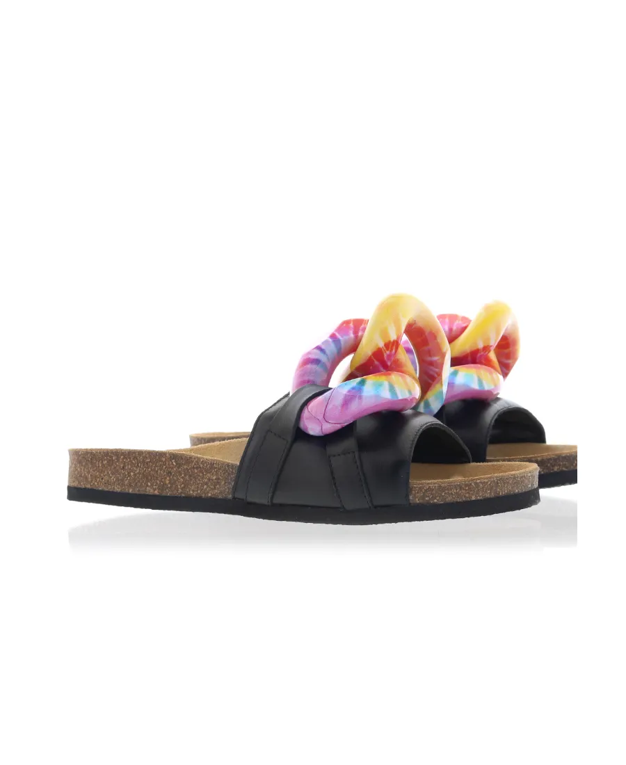 Chain Slide Sandals