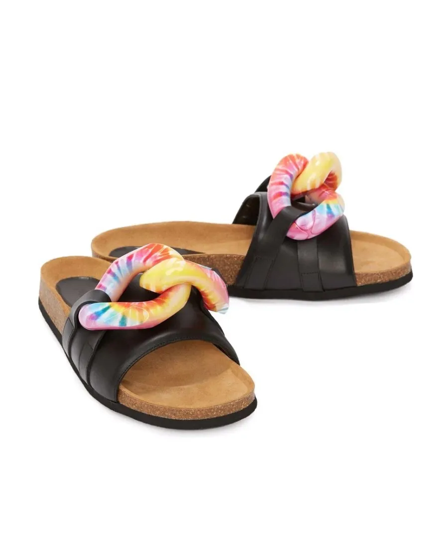 Chain Slide Sandals