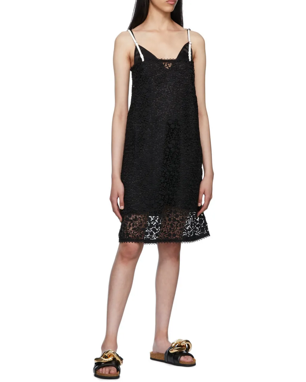 Chain-Link Slip-On Sandals