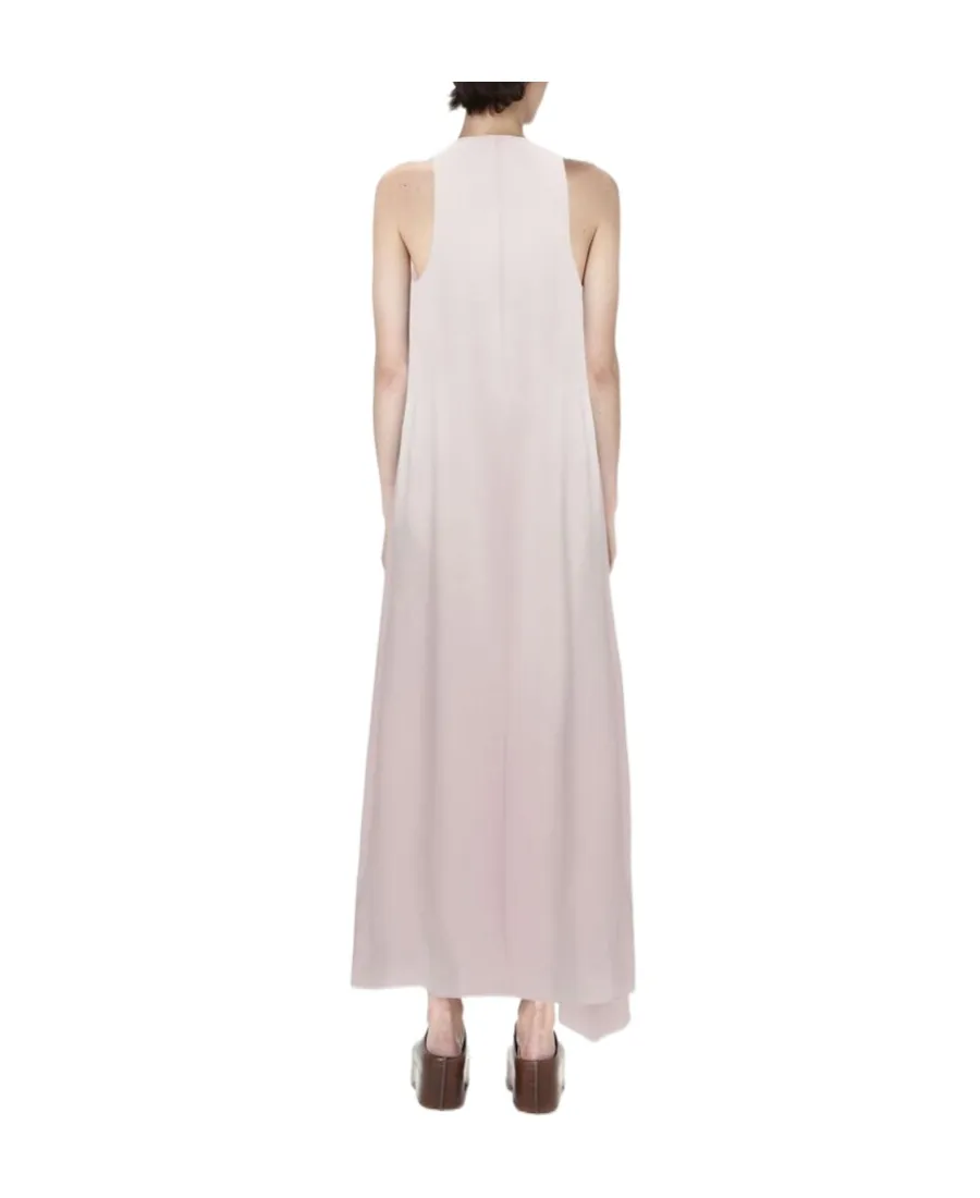 Sleeveless Draped Midi Dress