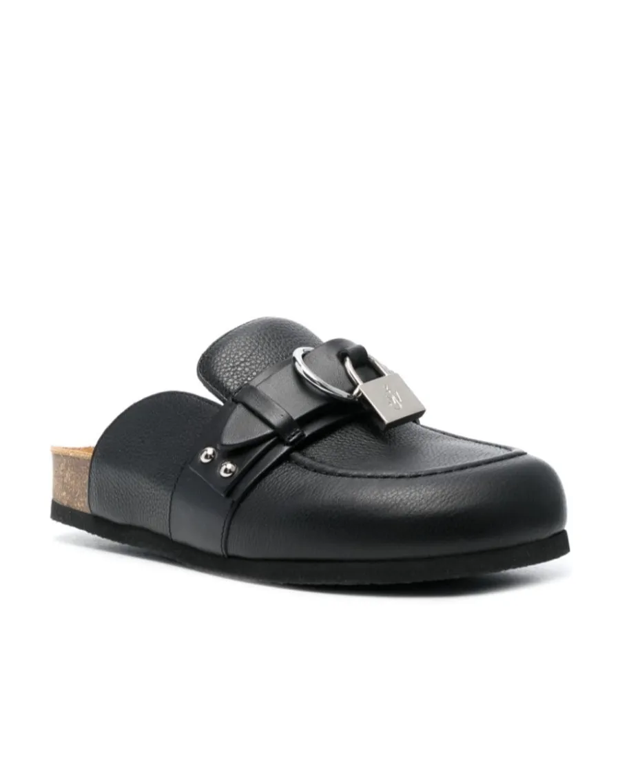 Buckle Detailed Slip-On Mules