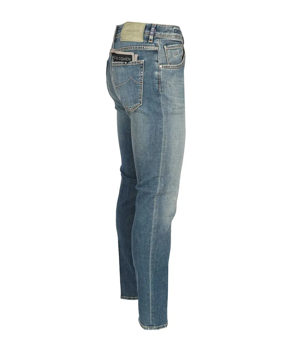 Logo Patch Slim-Fit Jeans