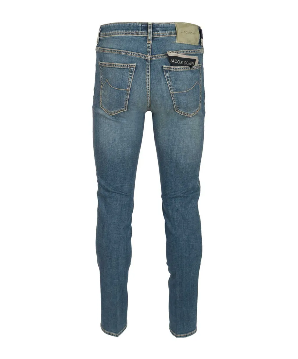 Logo Patch Slim-Fit Jeans