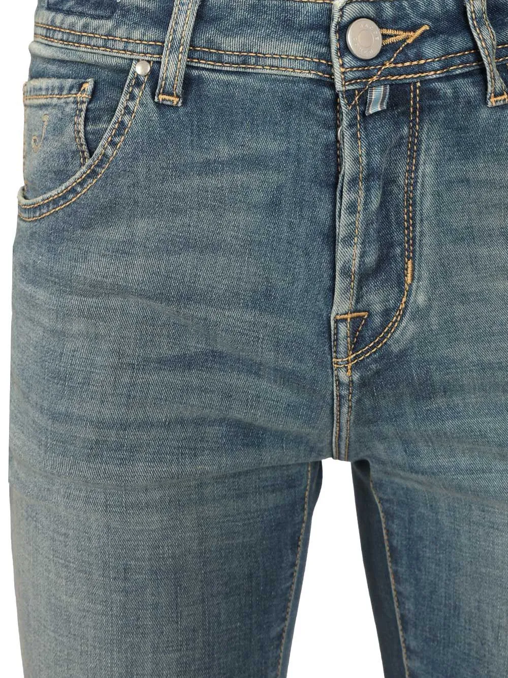 Logo Patch Slim-Fit Jeans