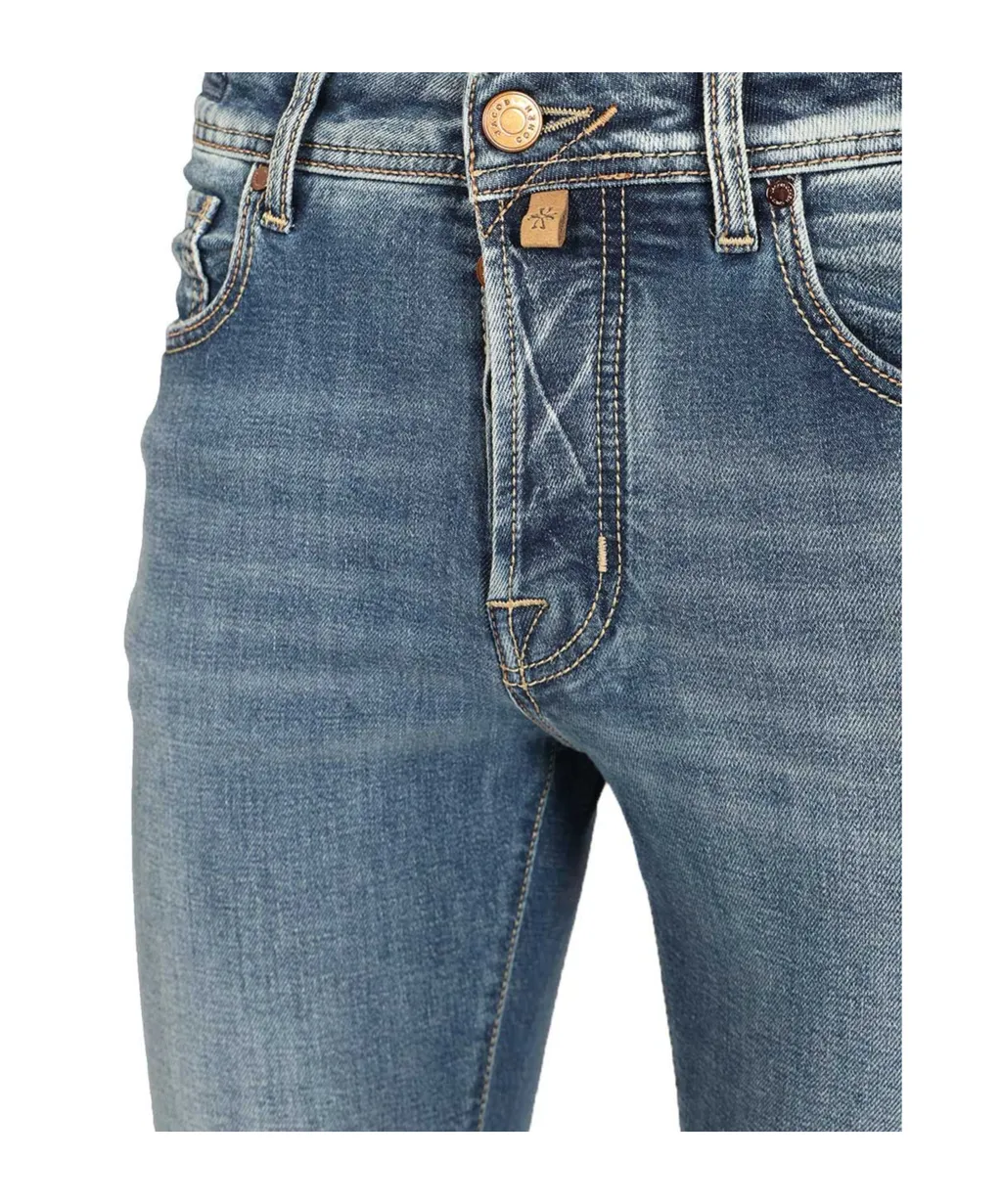 Logo Patch Slim-Fit Jeans