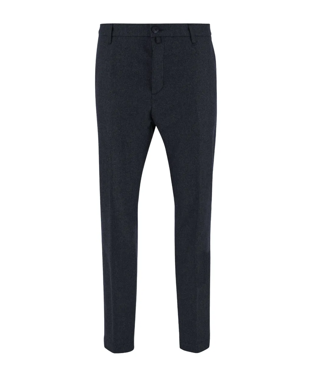 Logo Patch Slim-Fit Trousers