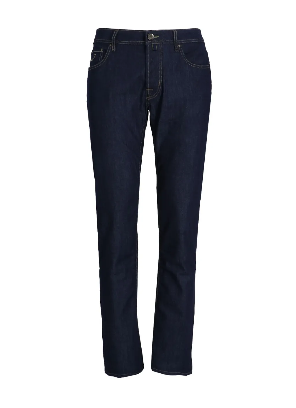 Contrast Stitch-Detailing Jeans