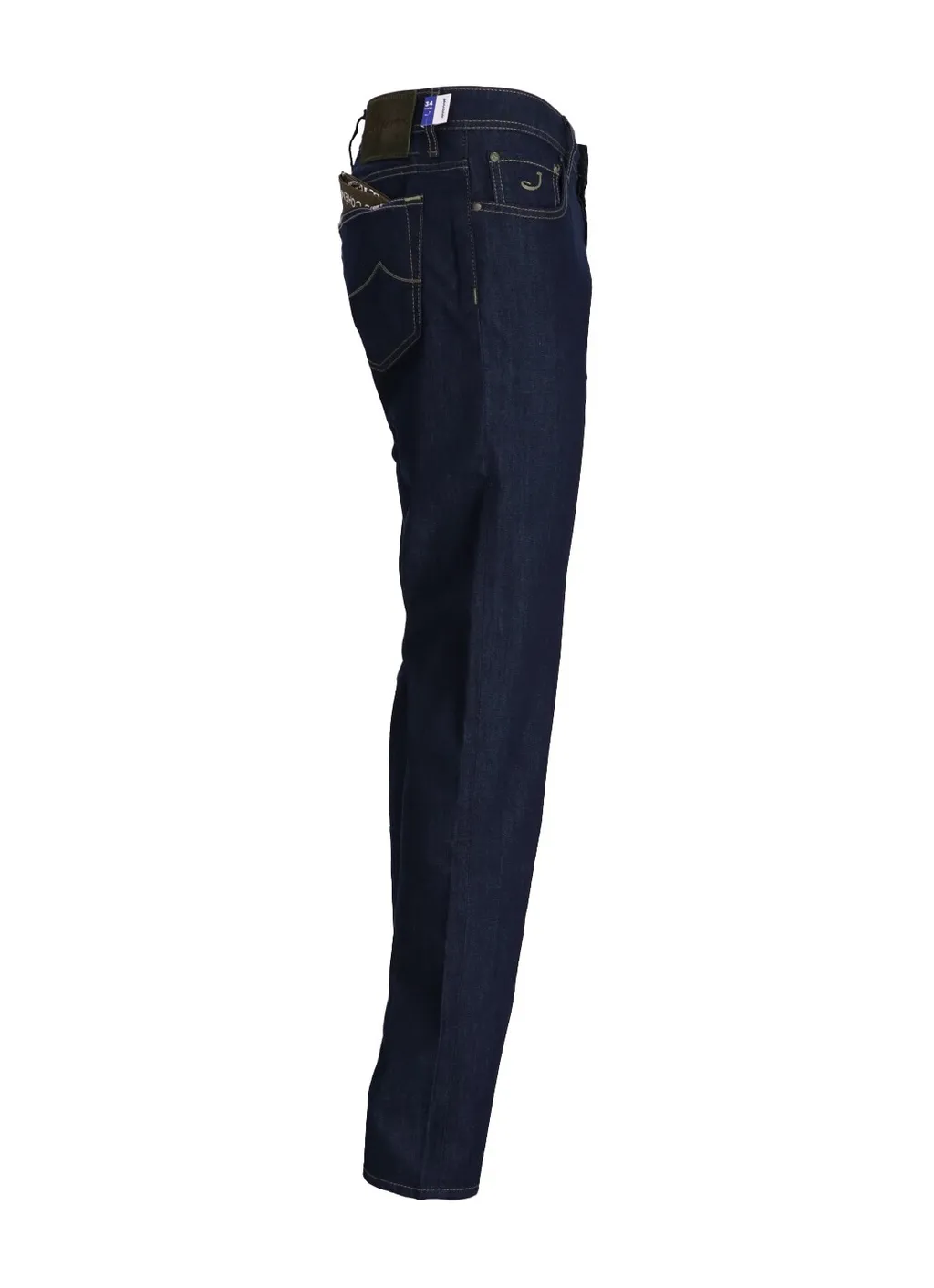 Contrast Stitch-Detailing Jeans