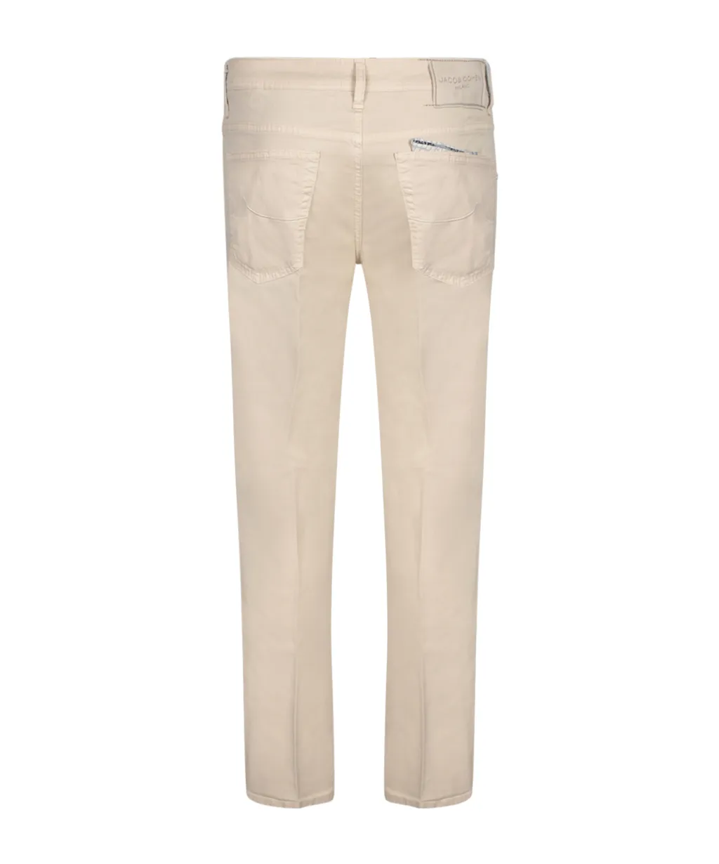 Logo Patch Straight Leg Pants