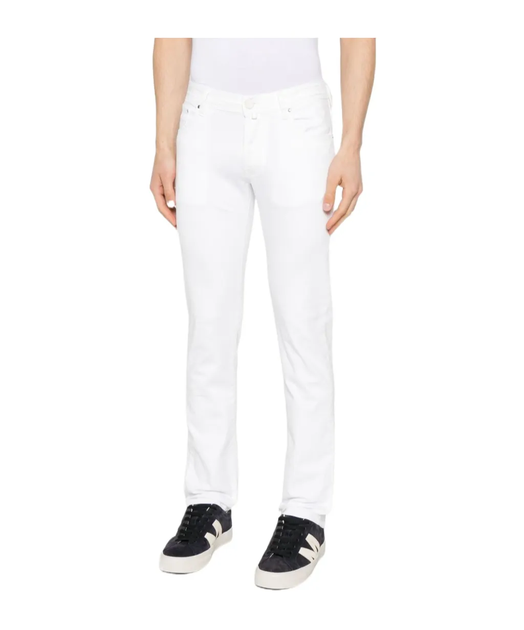 Logo Patch Slim-Fit Trousers