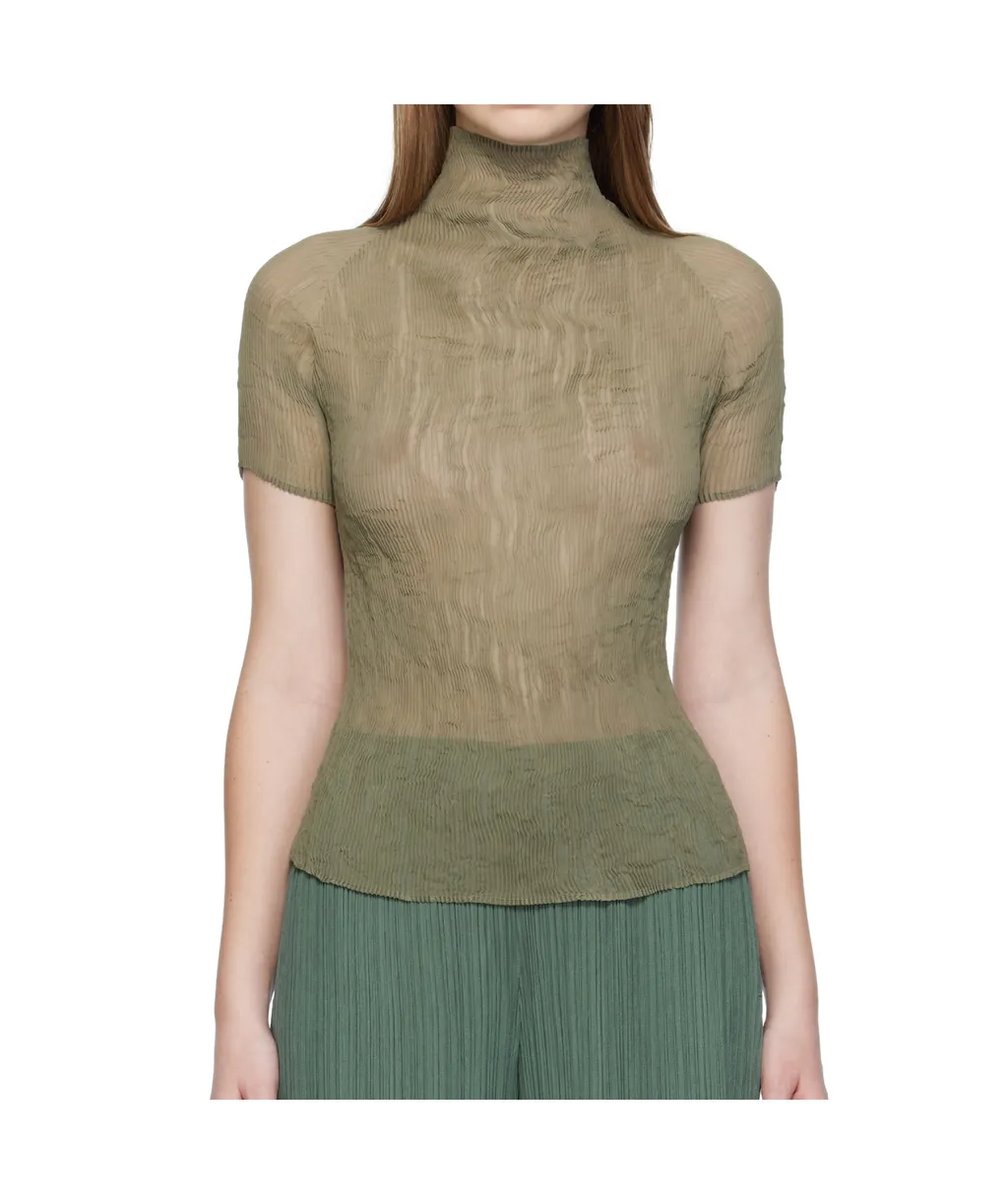 Chiffon Twist 3 Chiffon Turtleneck