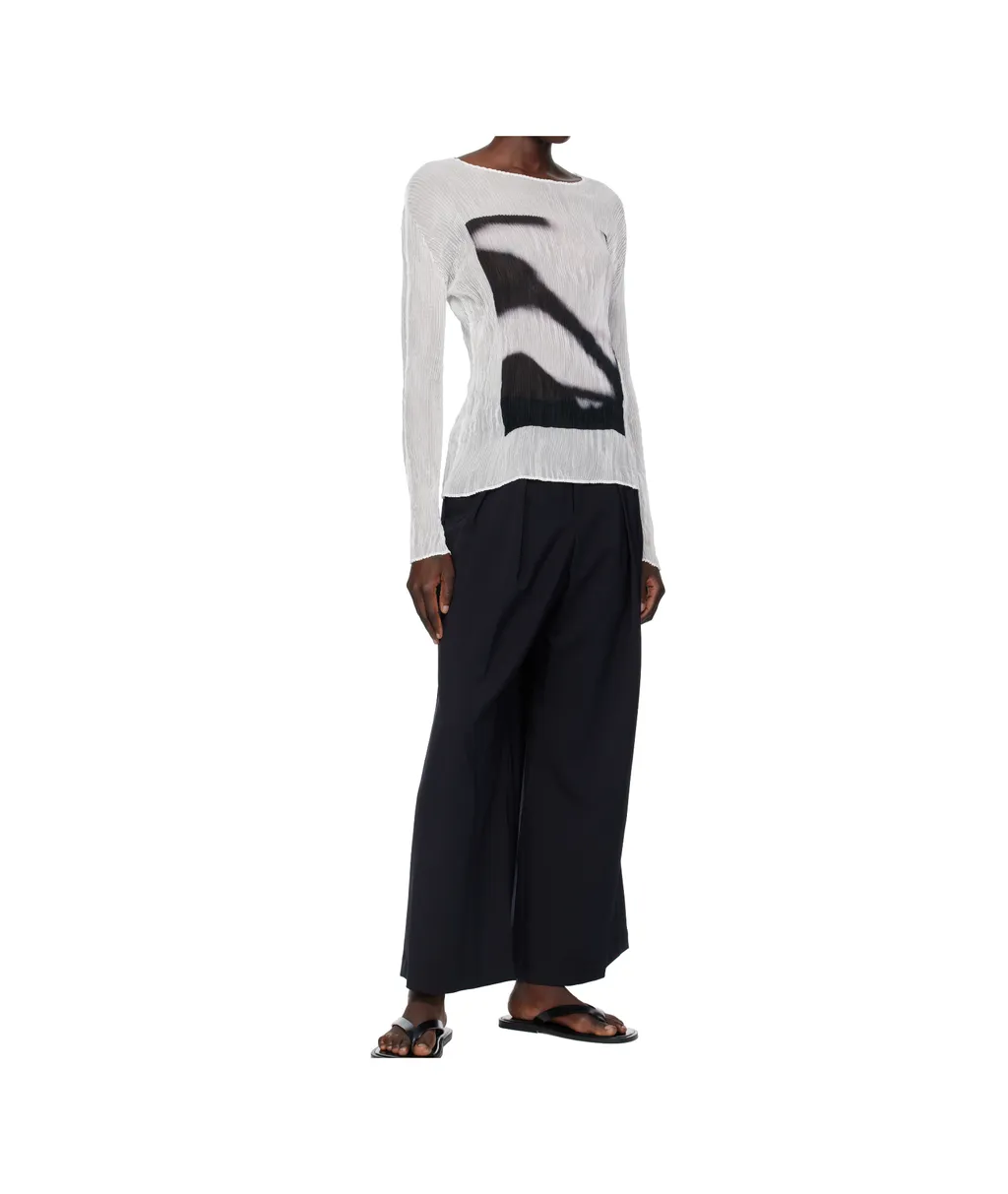 May Shadow Study Chiffon Twist T-Shirt