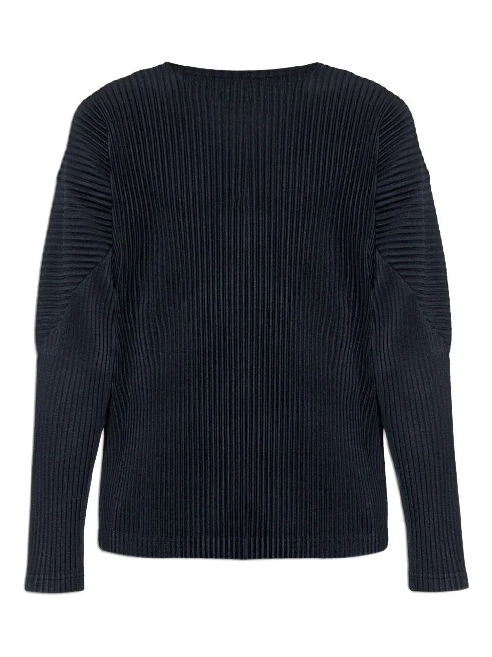 Pleated Long-Sleeve Top