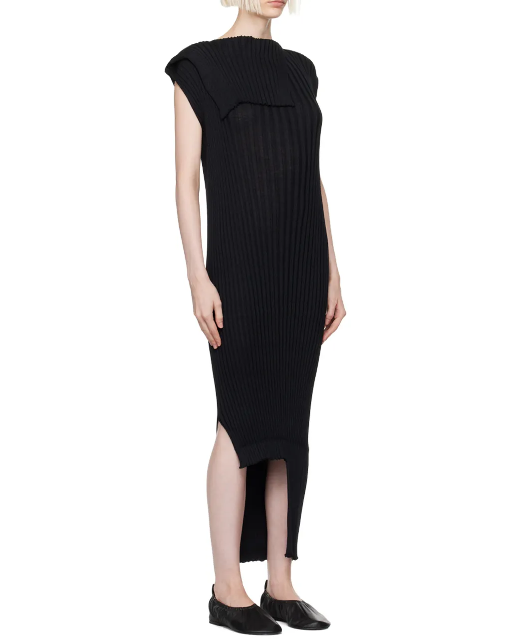 Sparkling Merino Rib Midi Dress