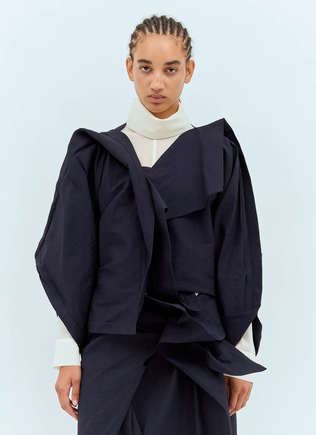 Draped Front Blouse