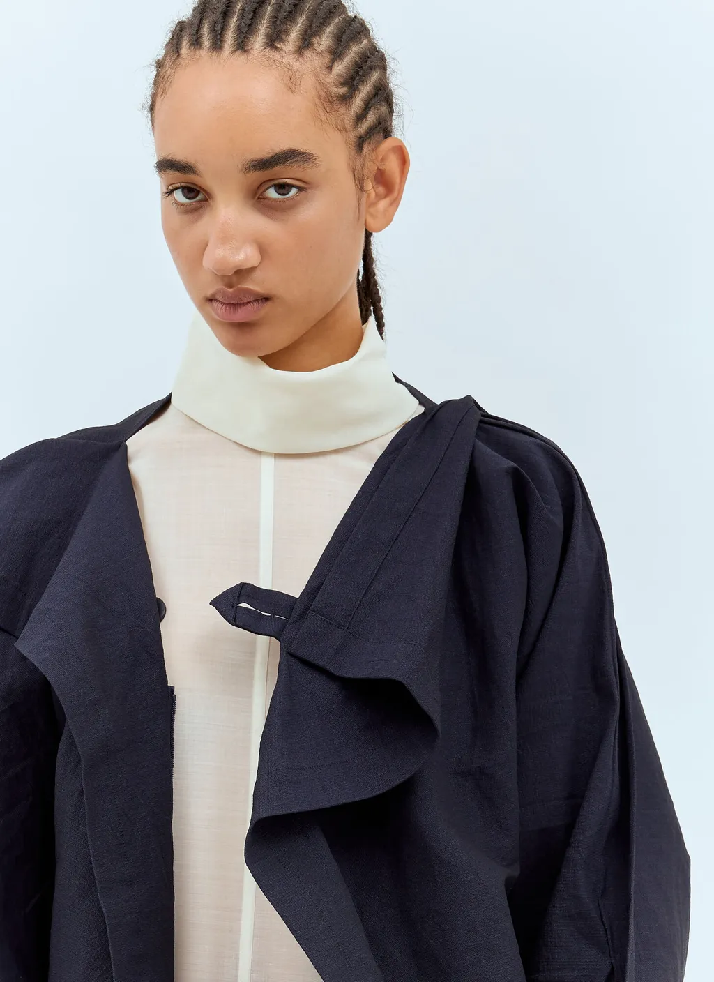 Draped Front Blouse