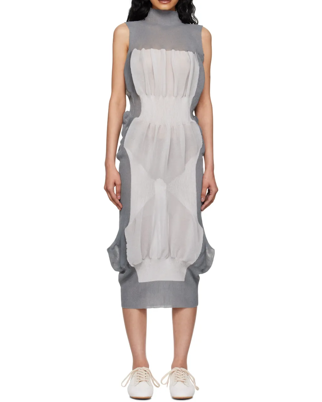 Pleated Knitted Dress