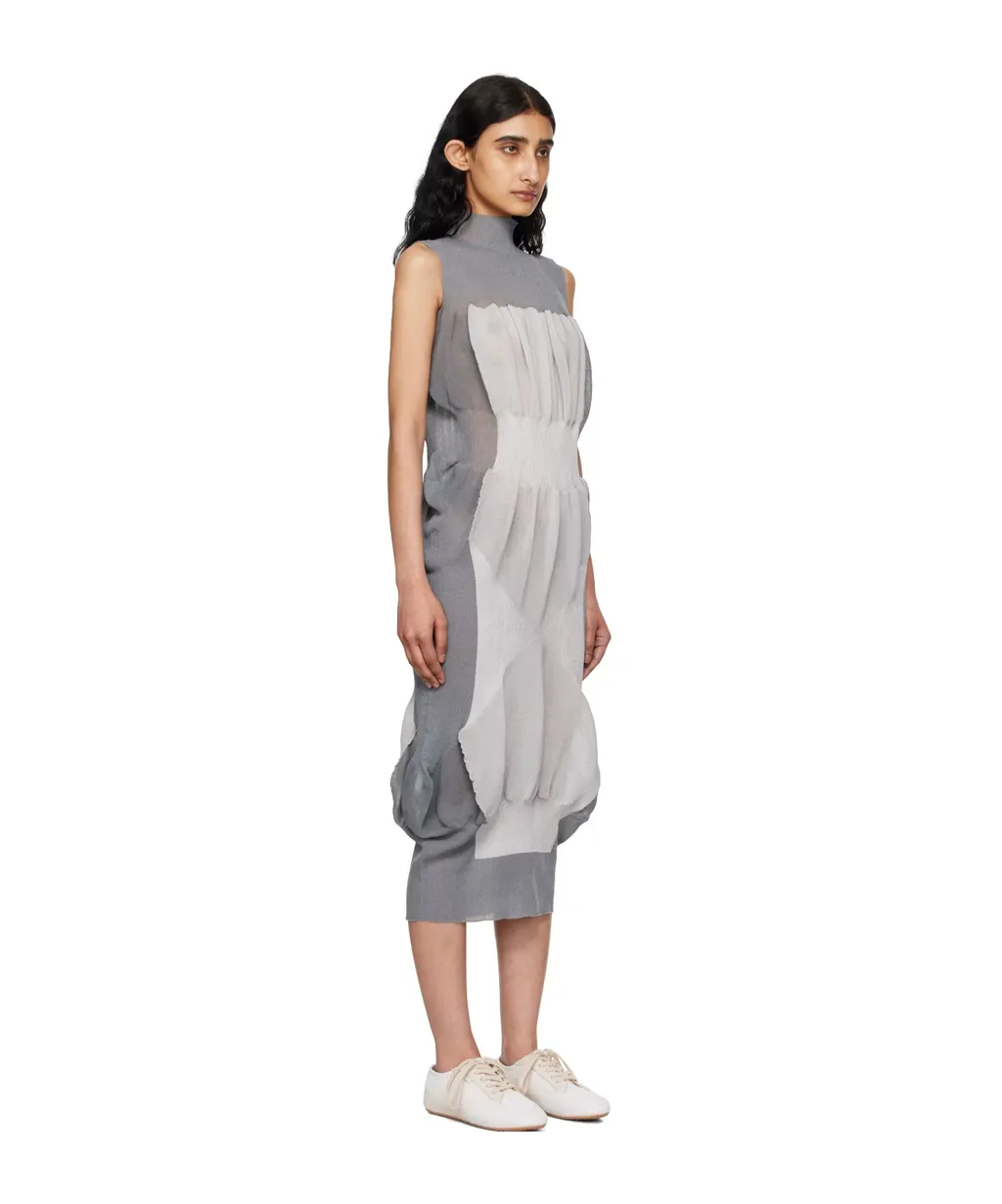Pleated Knitted Dress