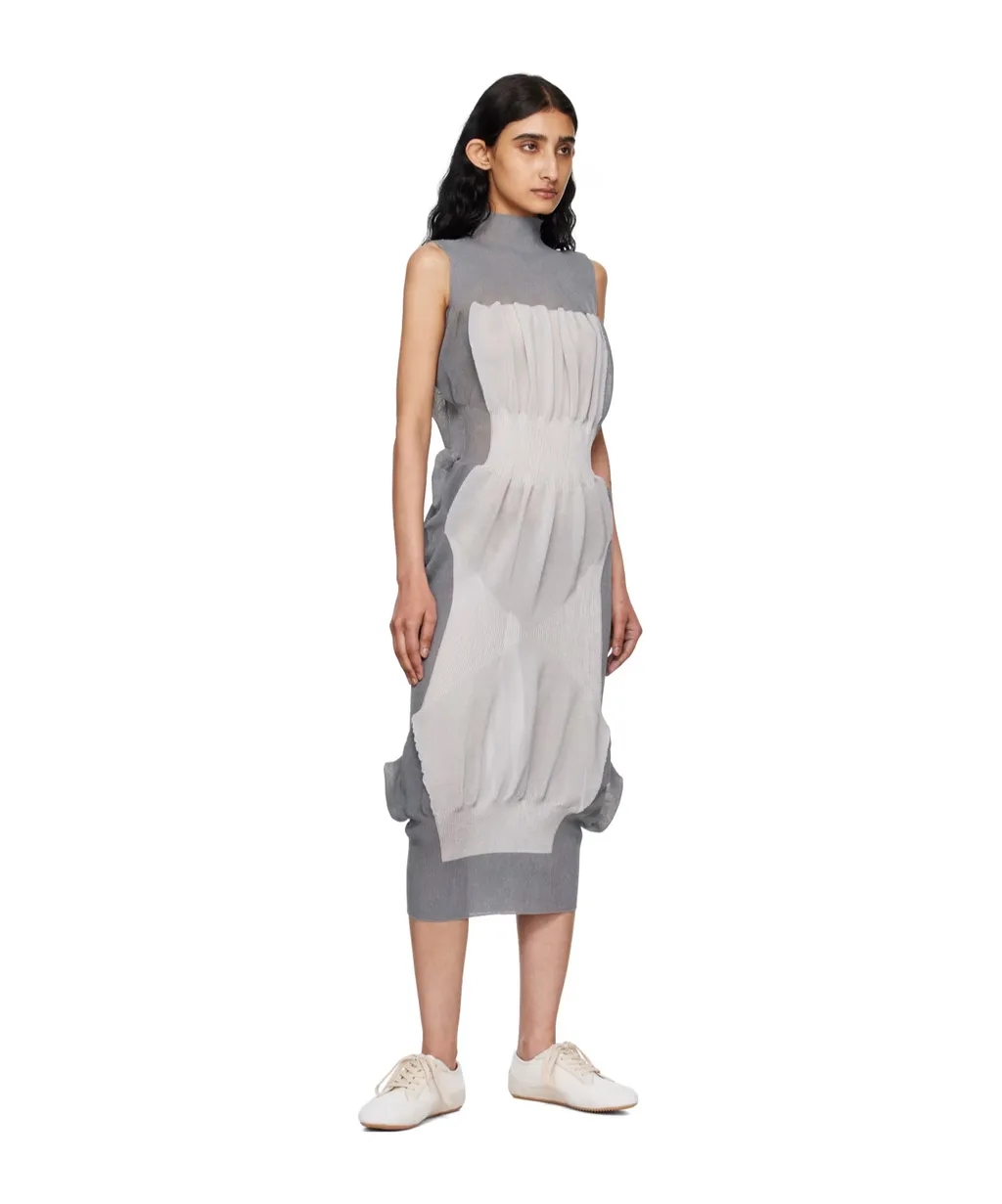 Pleated Knitted Dress