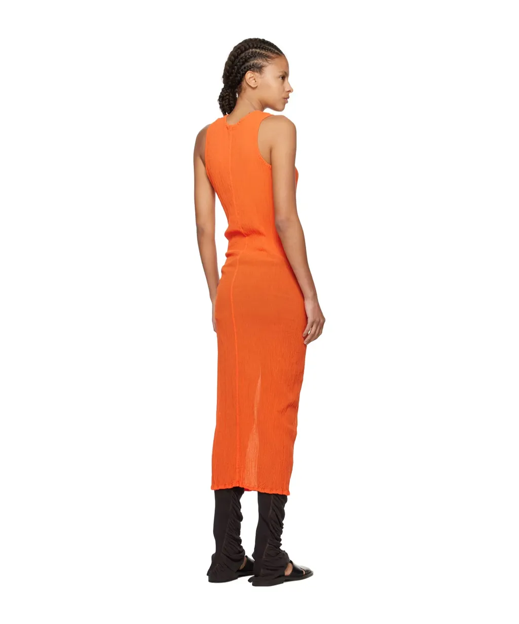 Round Collar Sleeveless Dress
