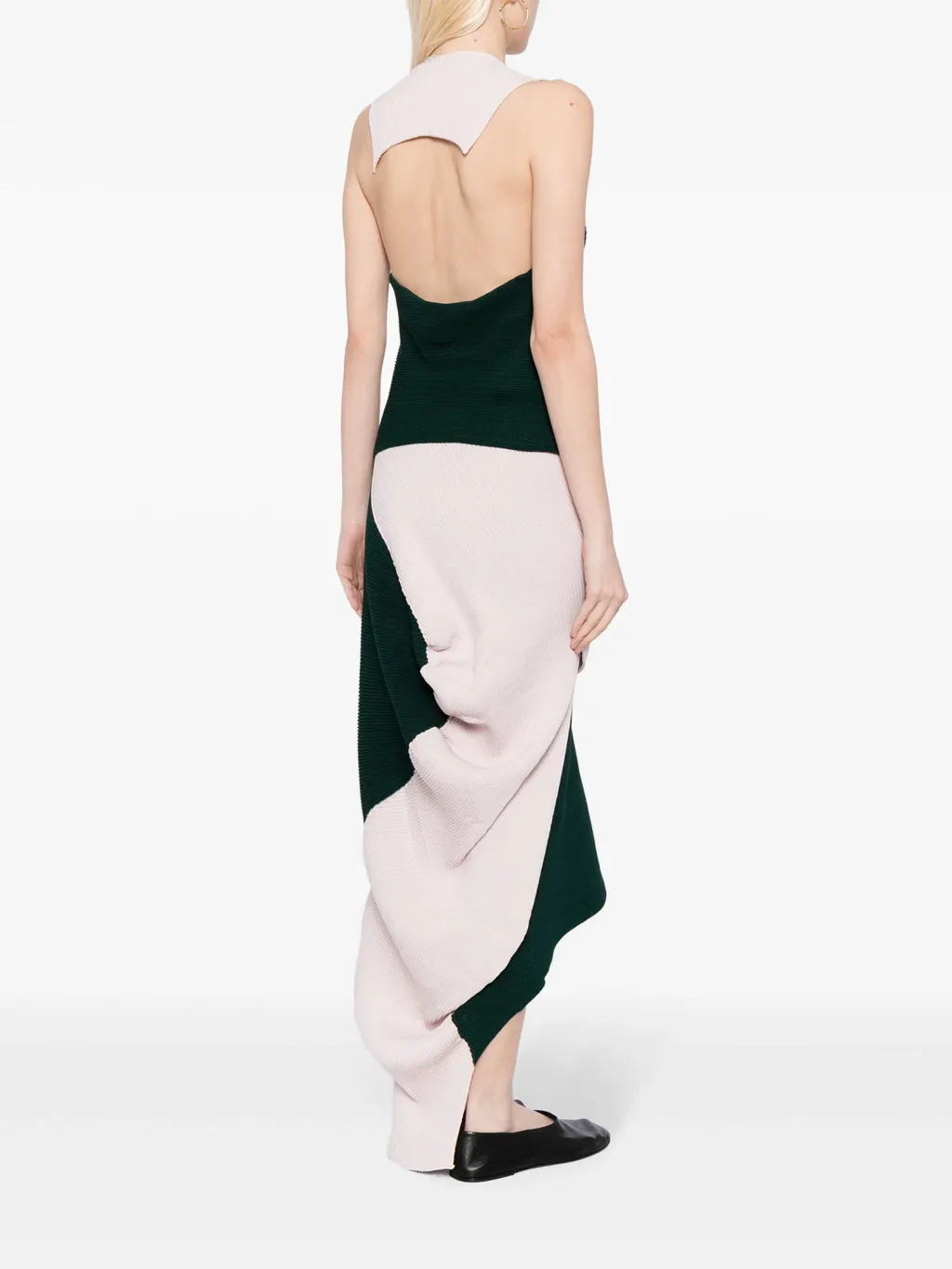 Asymmetric Ribbed-Knit Top