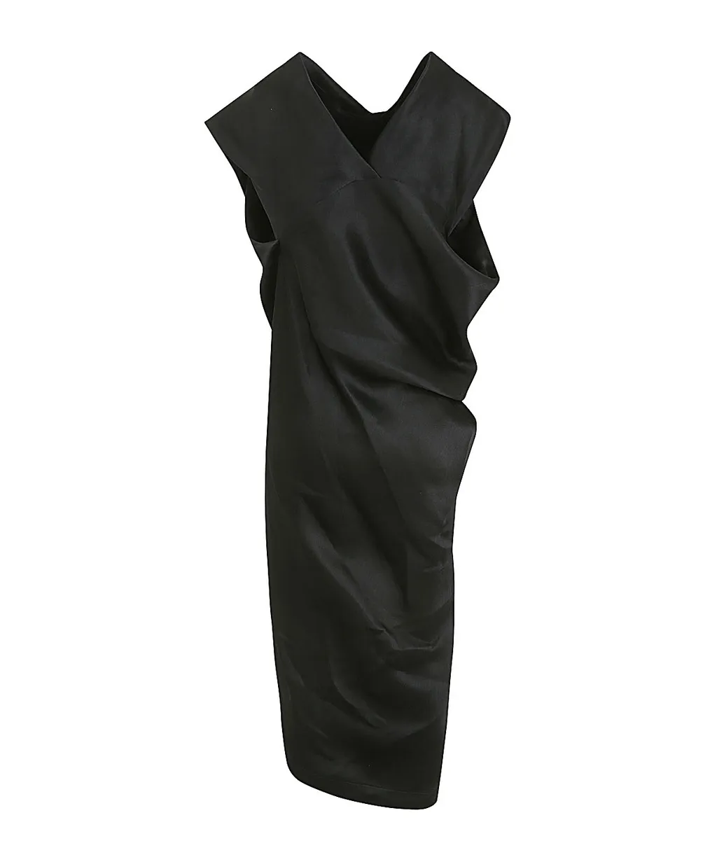Enveloping Draped Dress