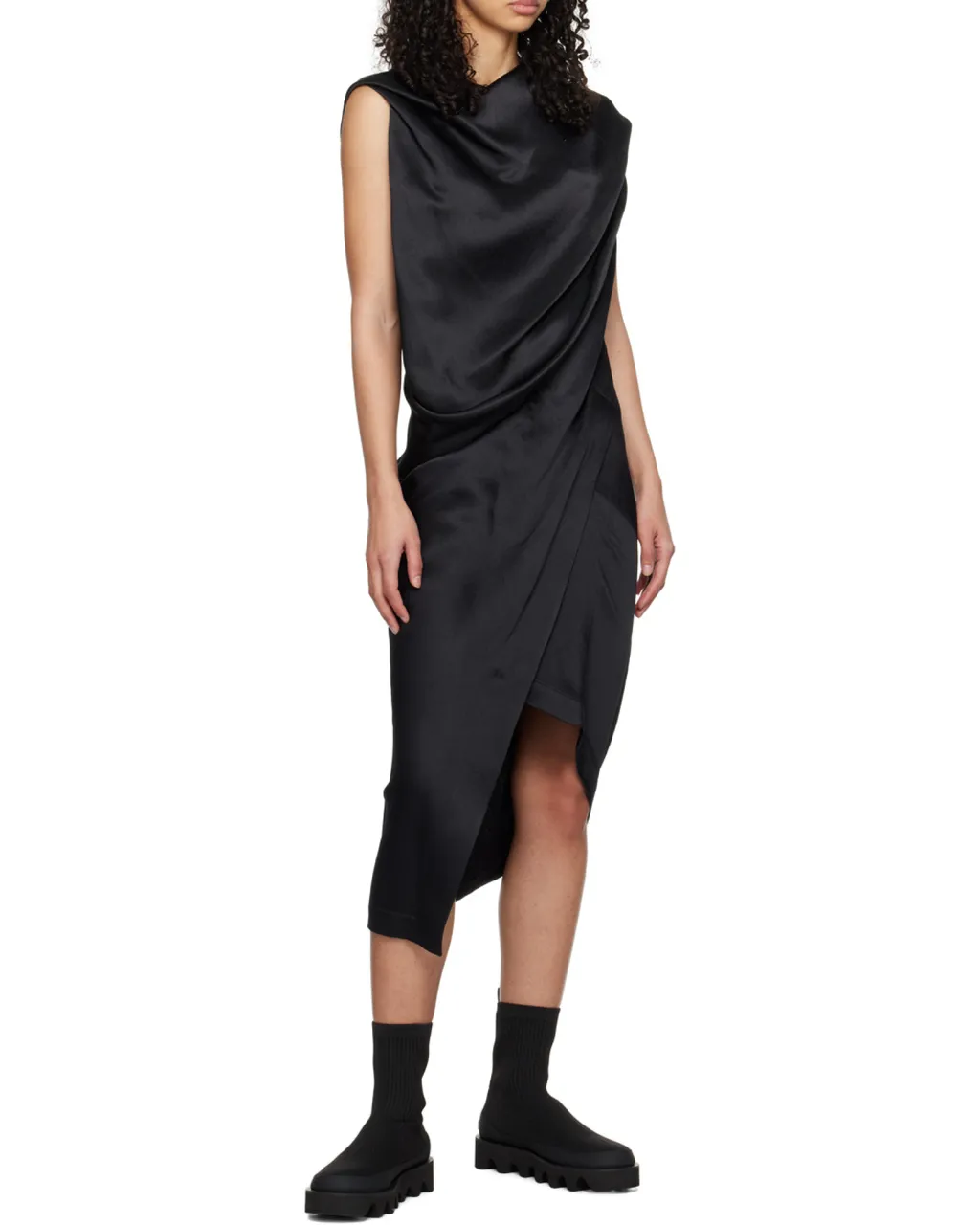 Enveloping Draped Dress
