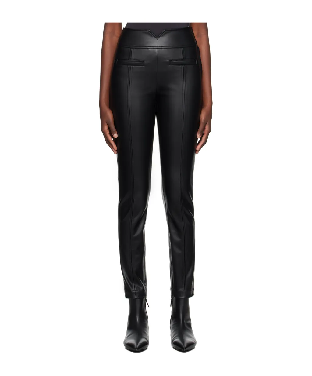 Straight Seams High-Rise Casual Pants