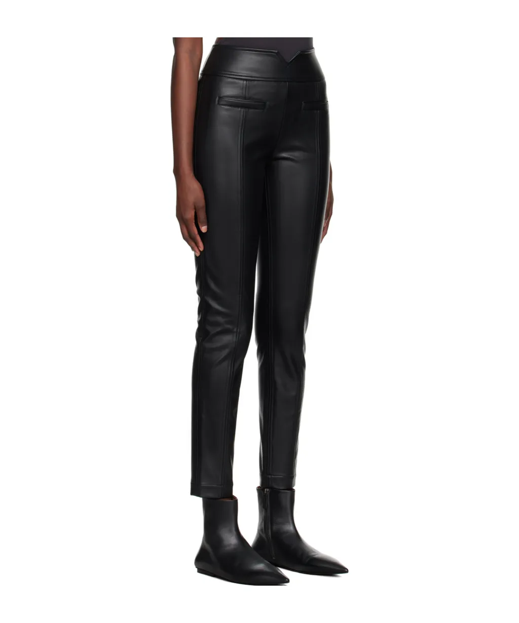 Straight Seams High-Rise Casual Pants