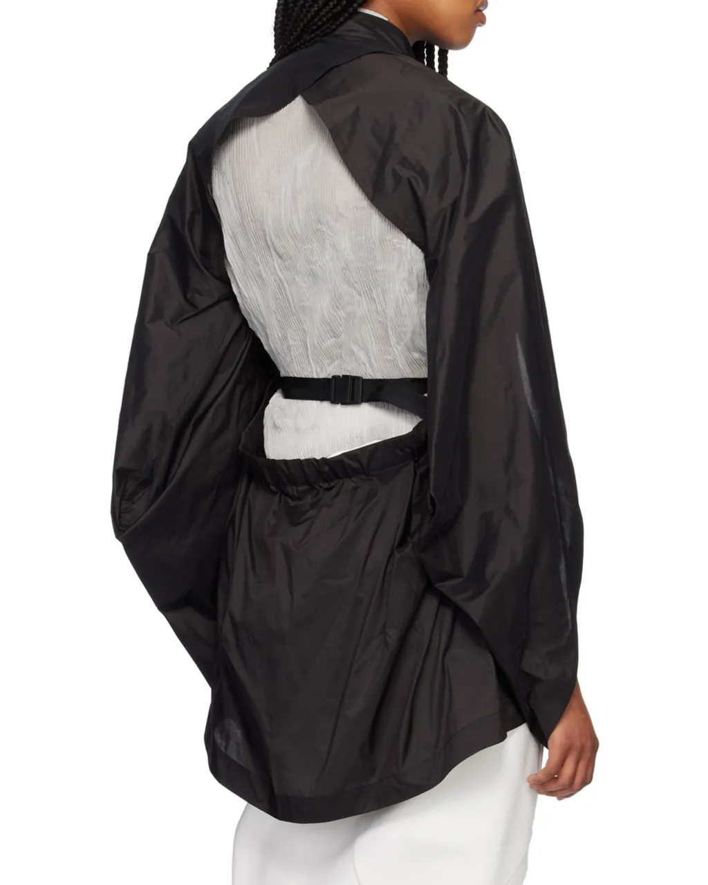 Belted Backless Shirt