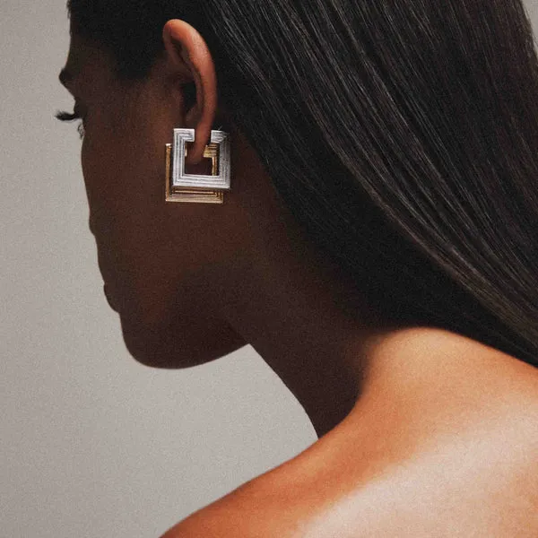Geometric Mini Hoop Earrings