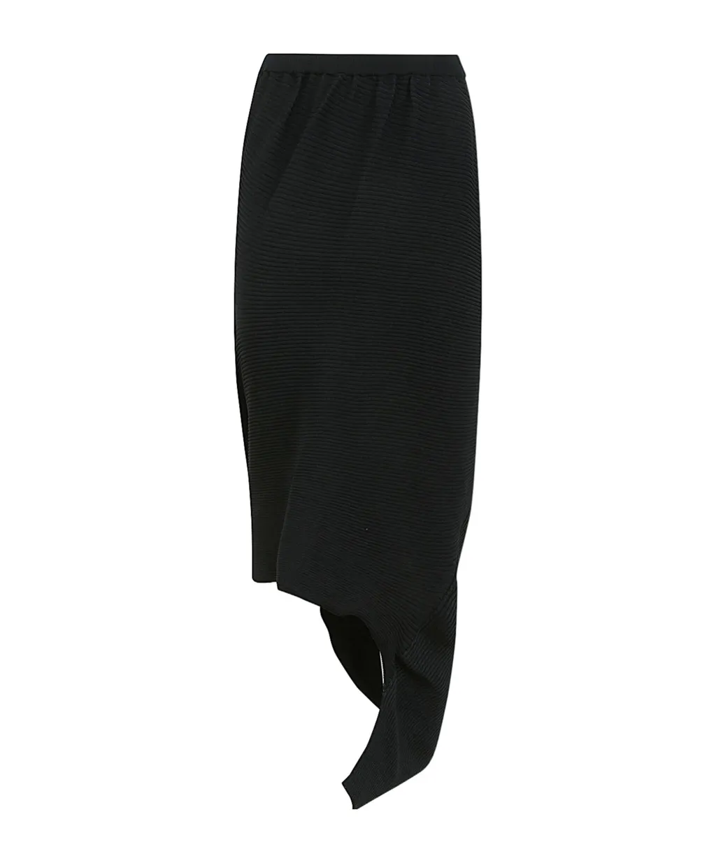 Aerate Asymmetric Draped Skirt