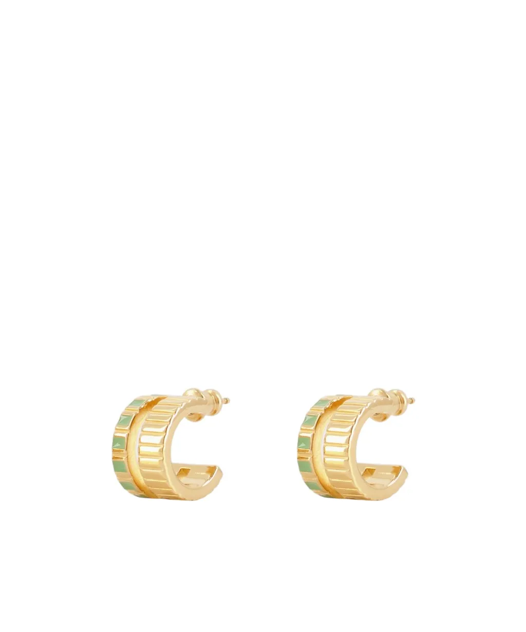 Mini Slot Hoop Earrings