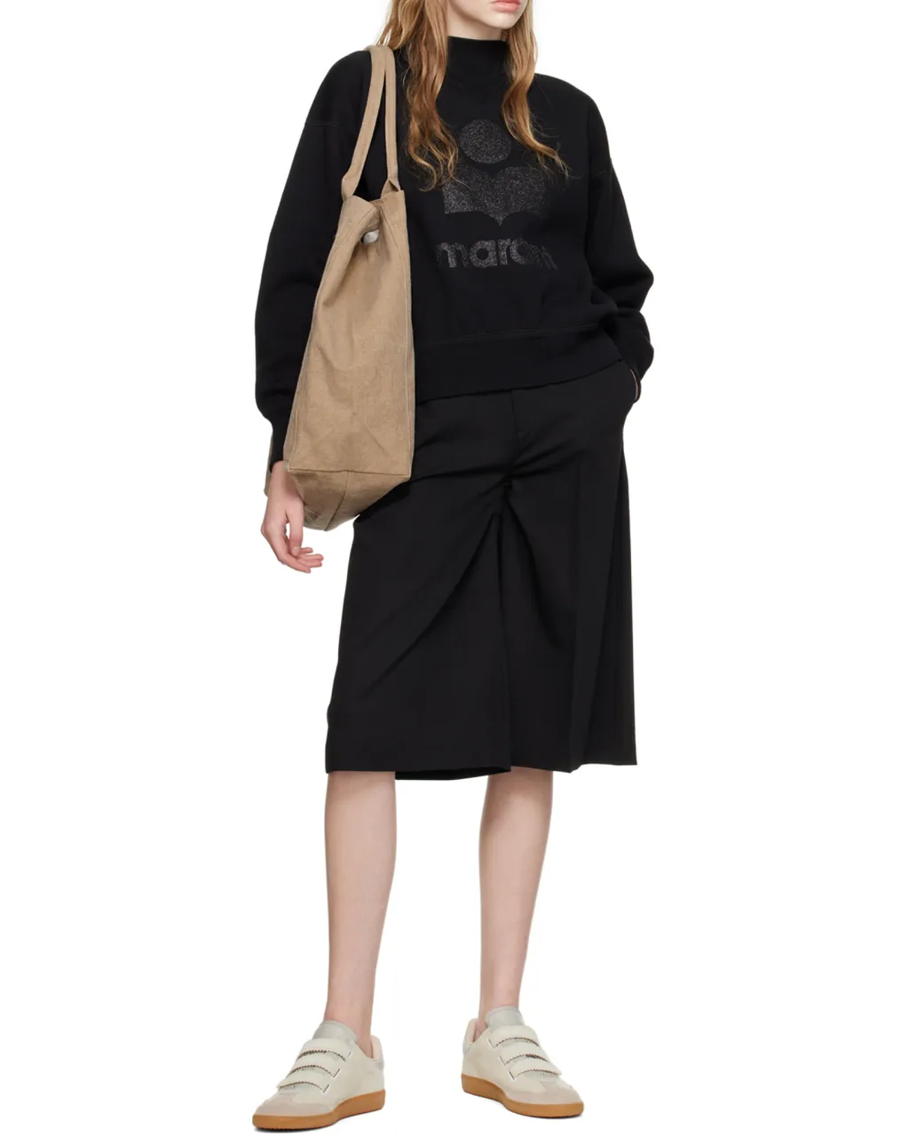 Logo Embroidred Large Tote Bag