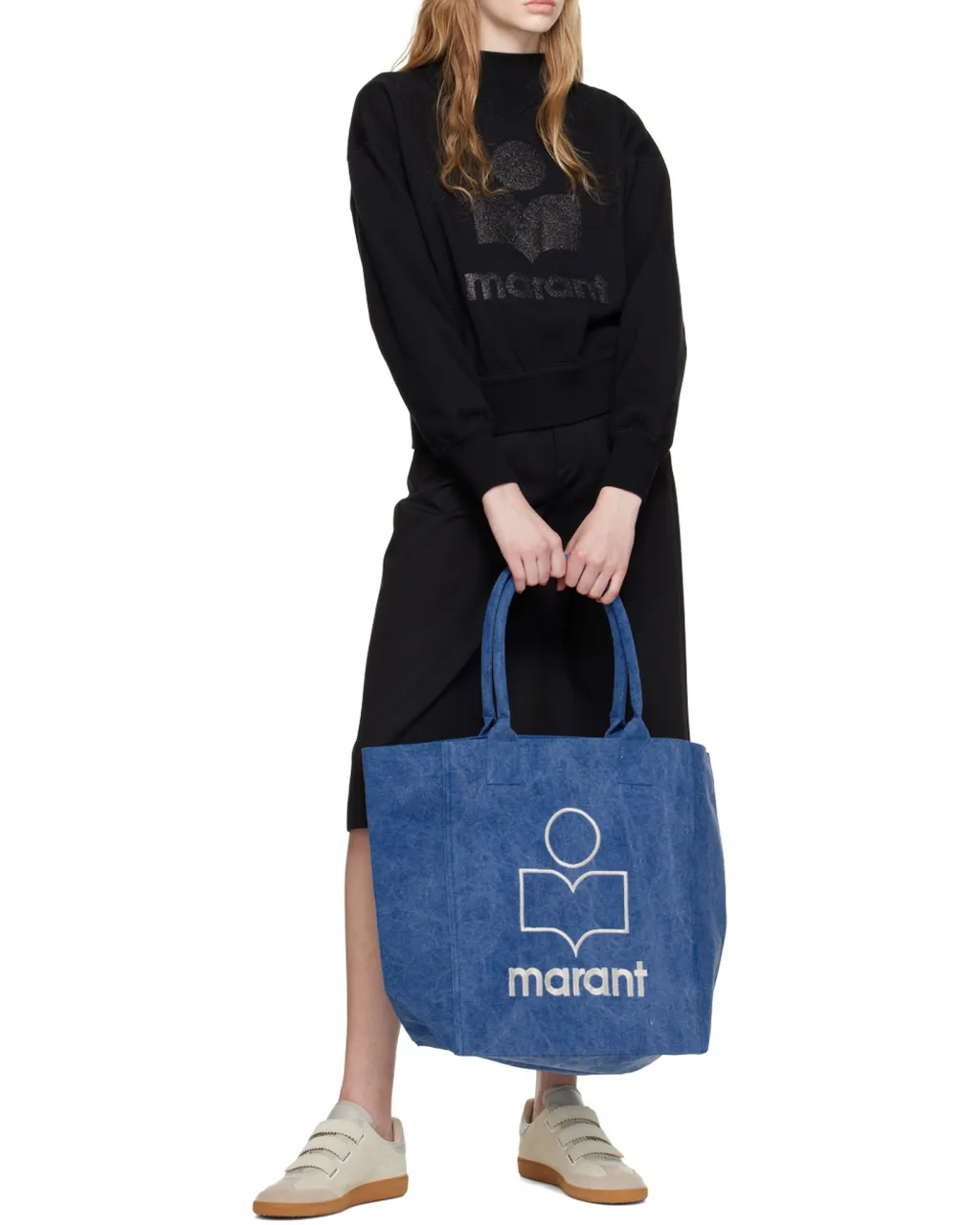 Logo Embroidered Large Tote Bag