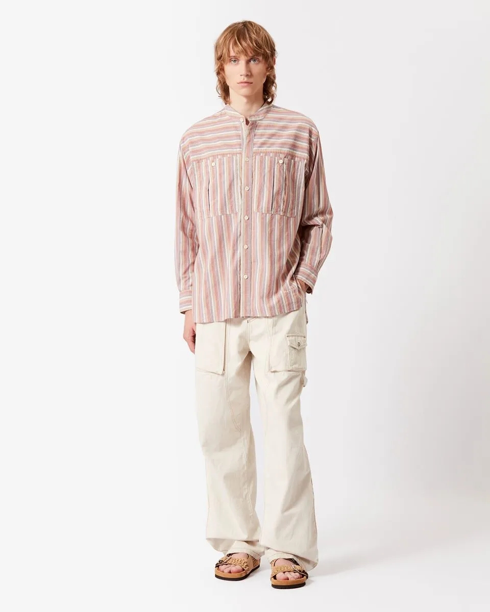 Button-Up Striped Shirt