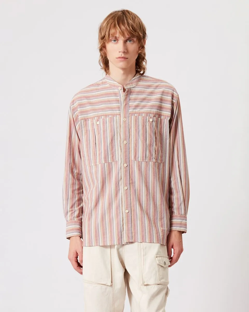 Button-Up Striped Shirt