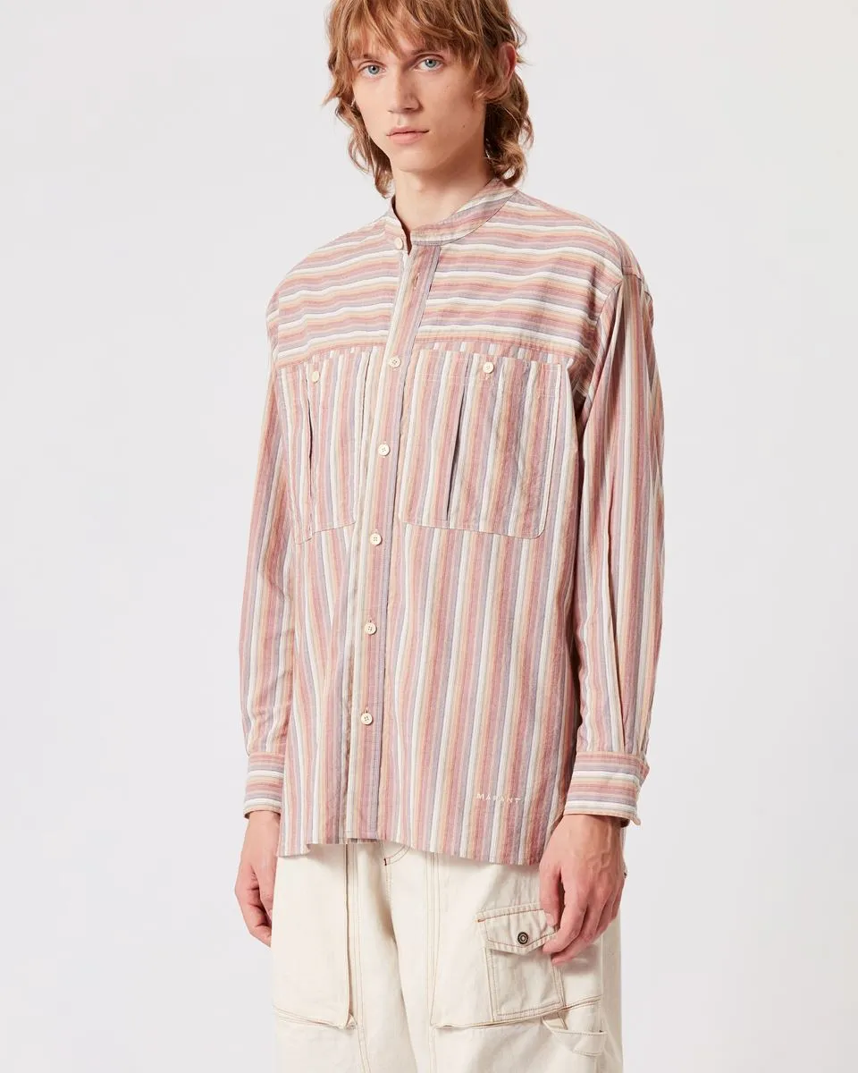 Button-Up Striped Shirt