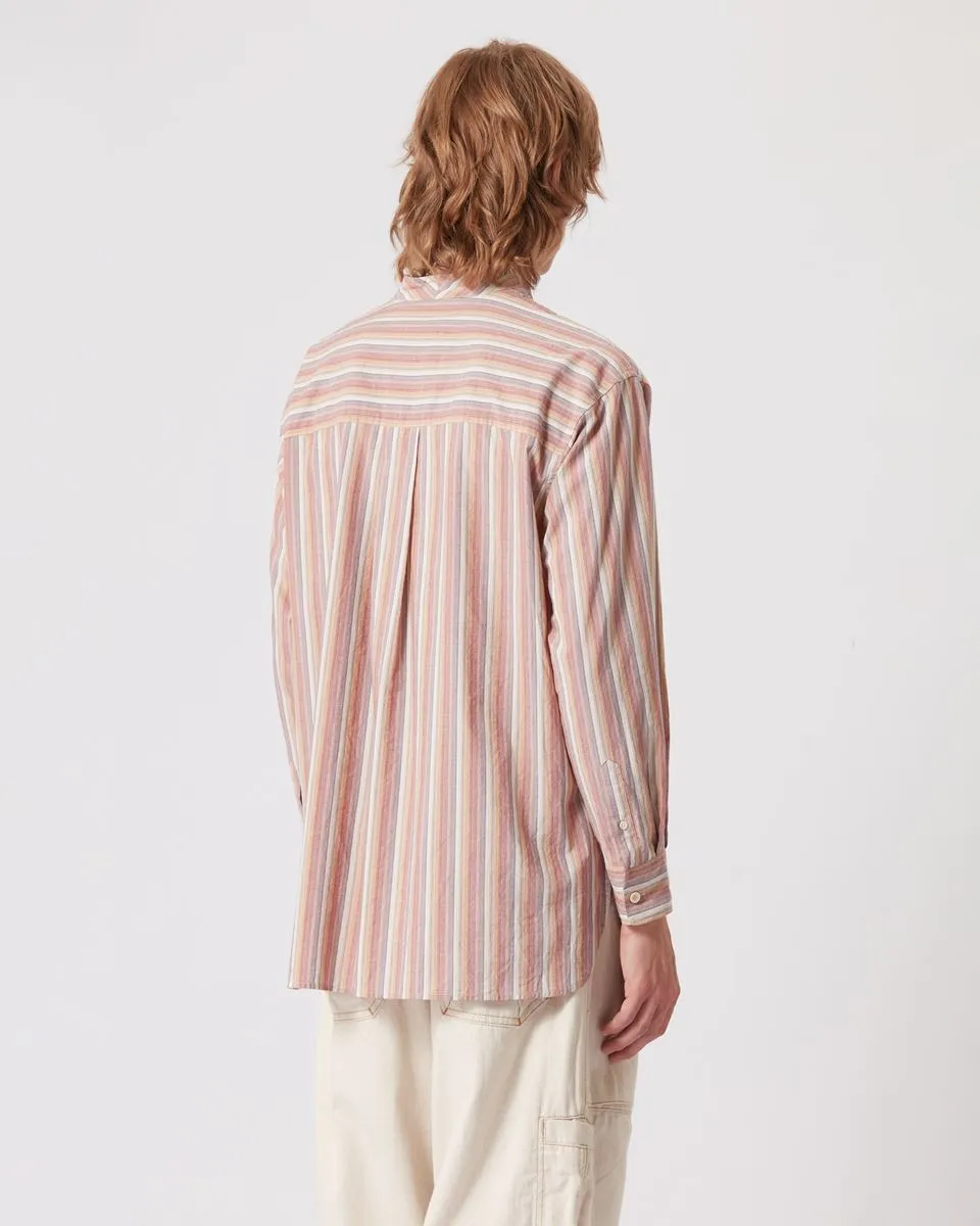 Button-Up Striped Shirt