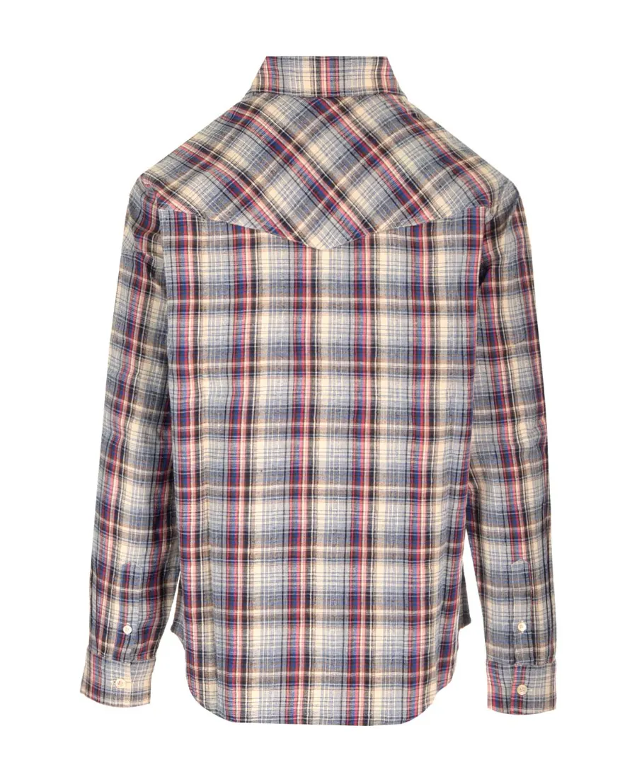 Checked Long-Sleeved Shirt