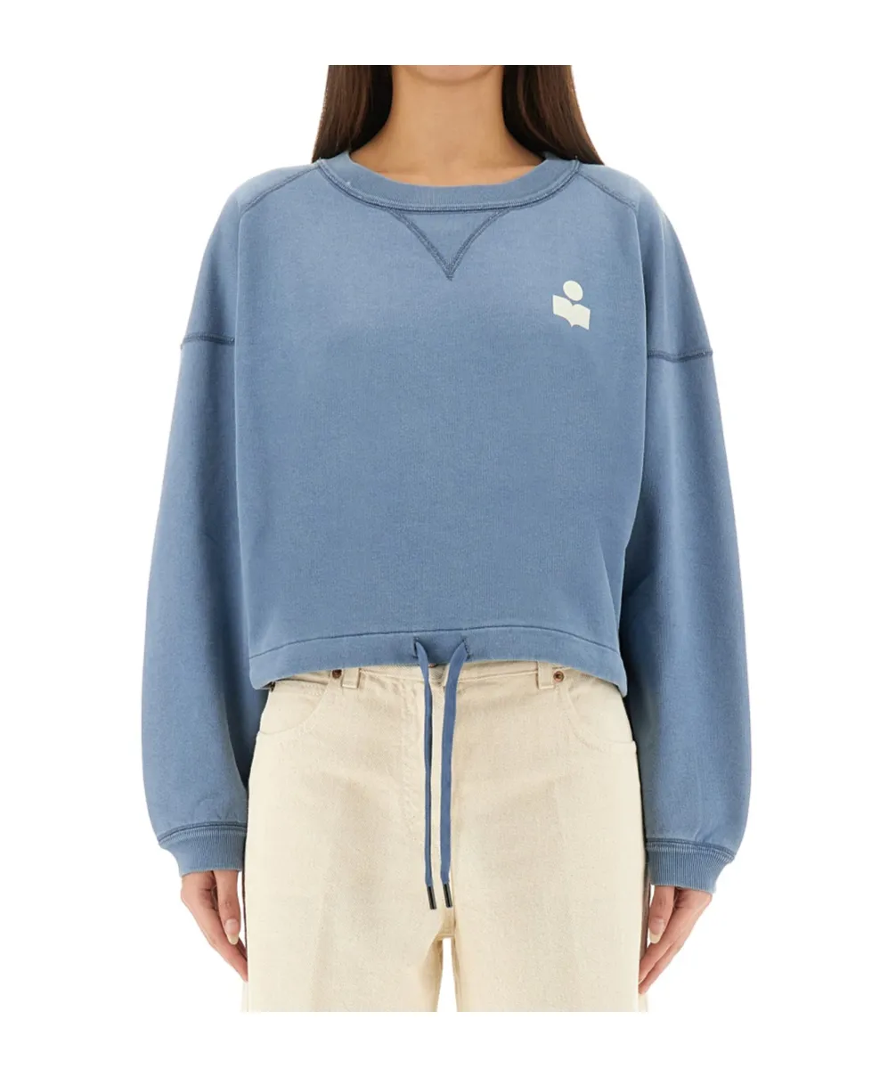 Logo Printed Drawstring Sweatshirt