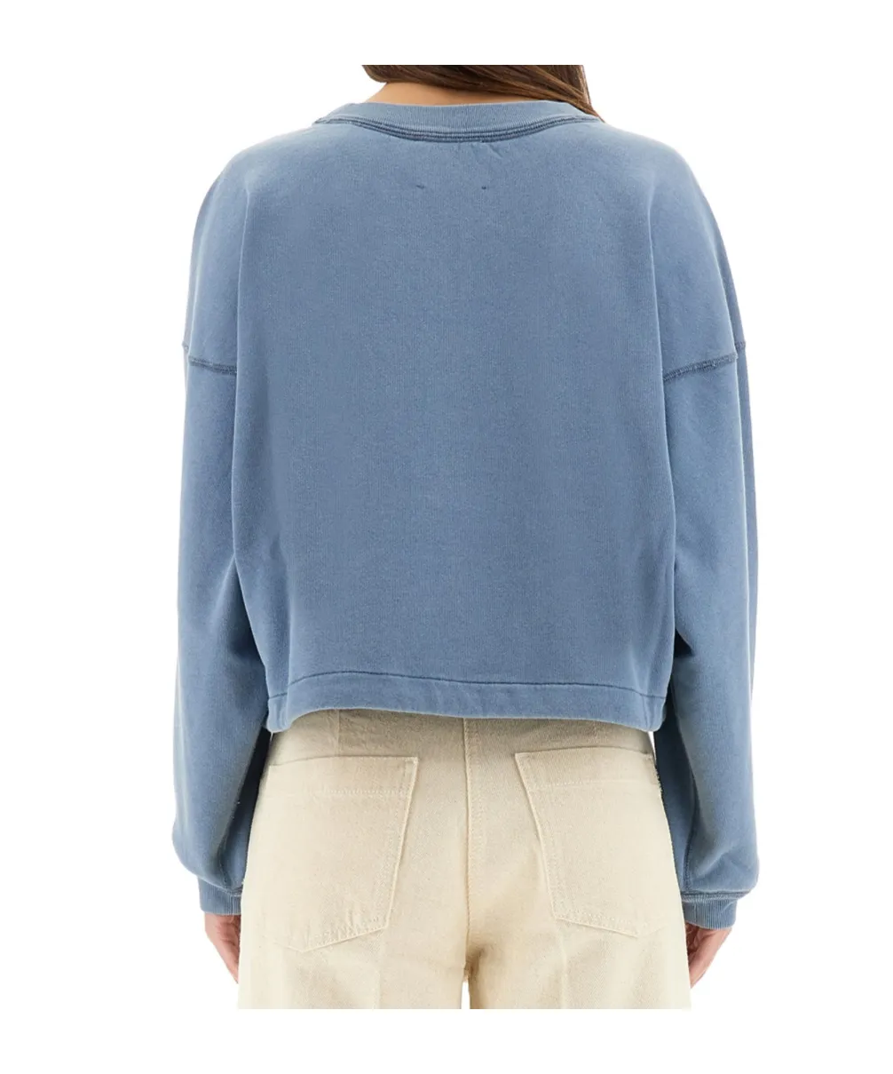 Logo Printed Drawstring Sweatshirt