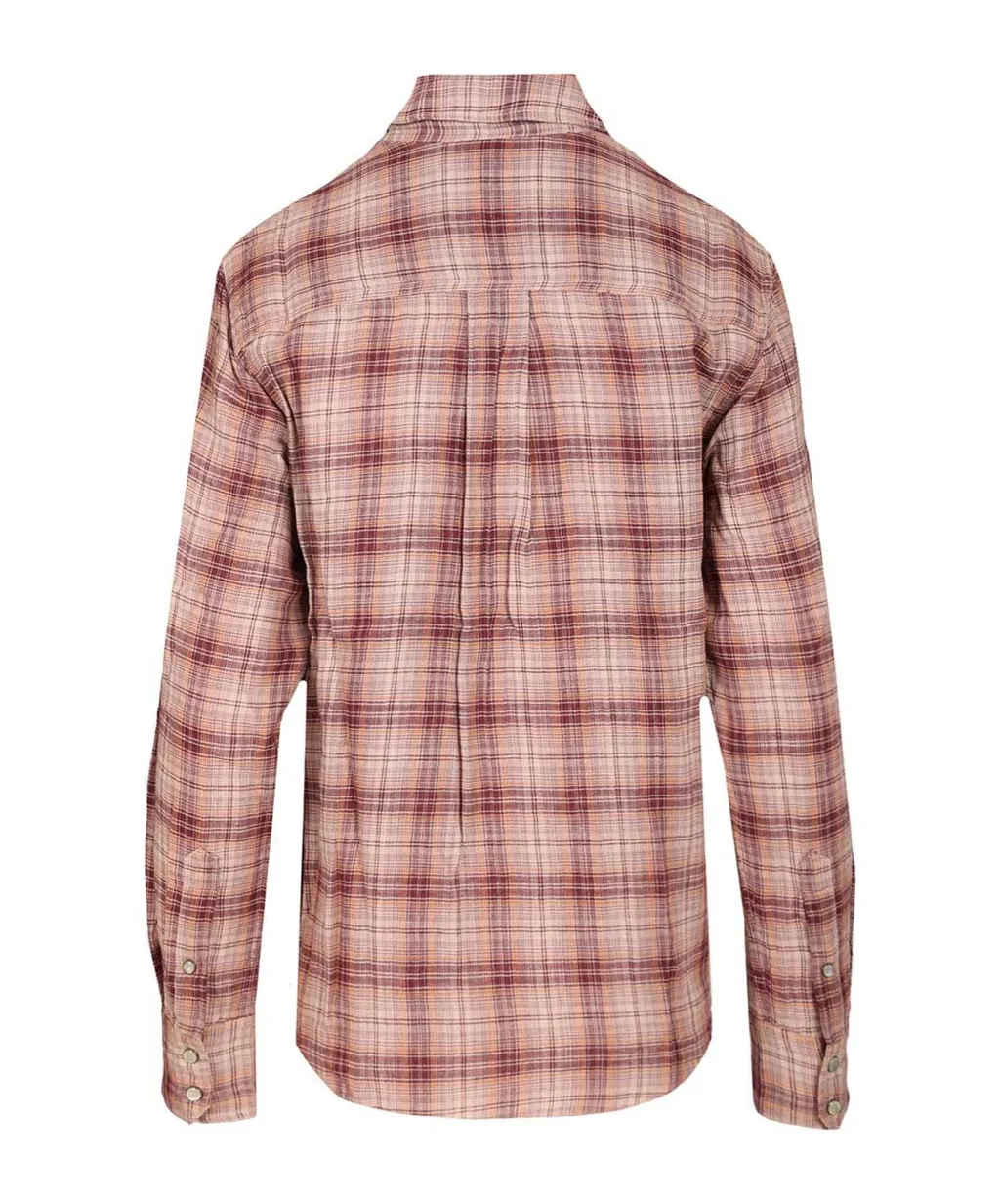 Yalisa Buttoned-Checked Shirt