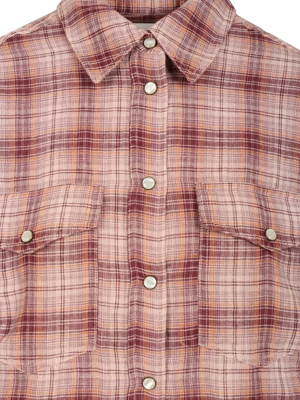 Yalisa Buttoned-Checked Shirt