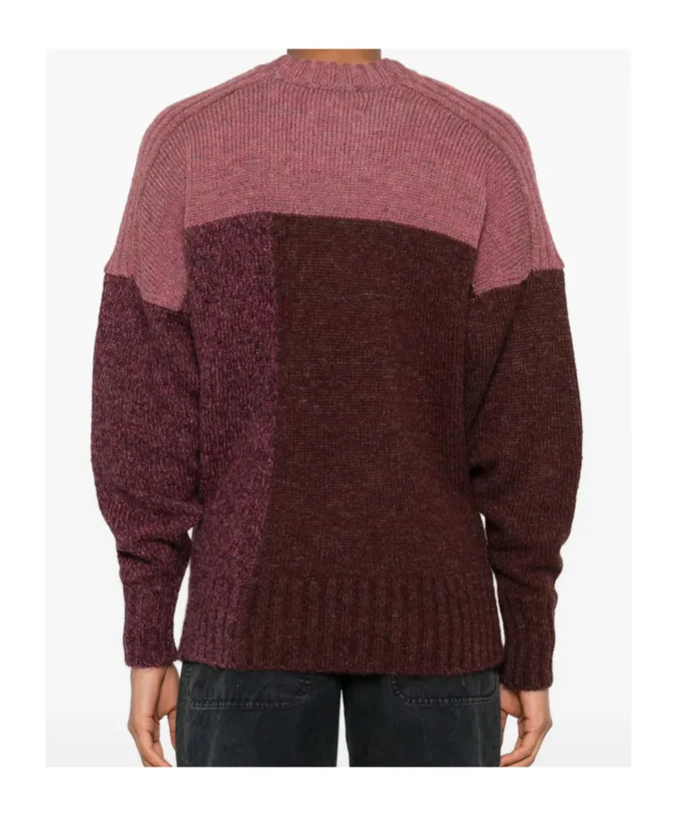 Colour-Block Ribbed Sweater