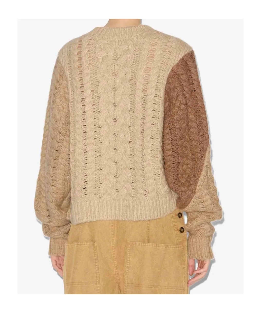 Patchwork Cable-Knit Jumper