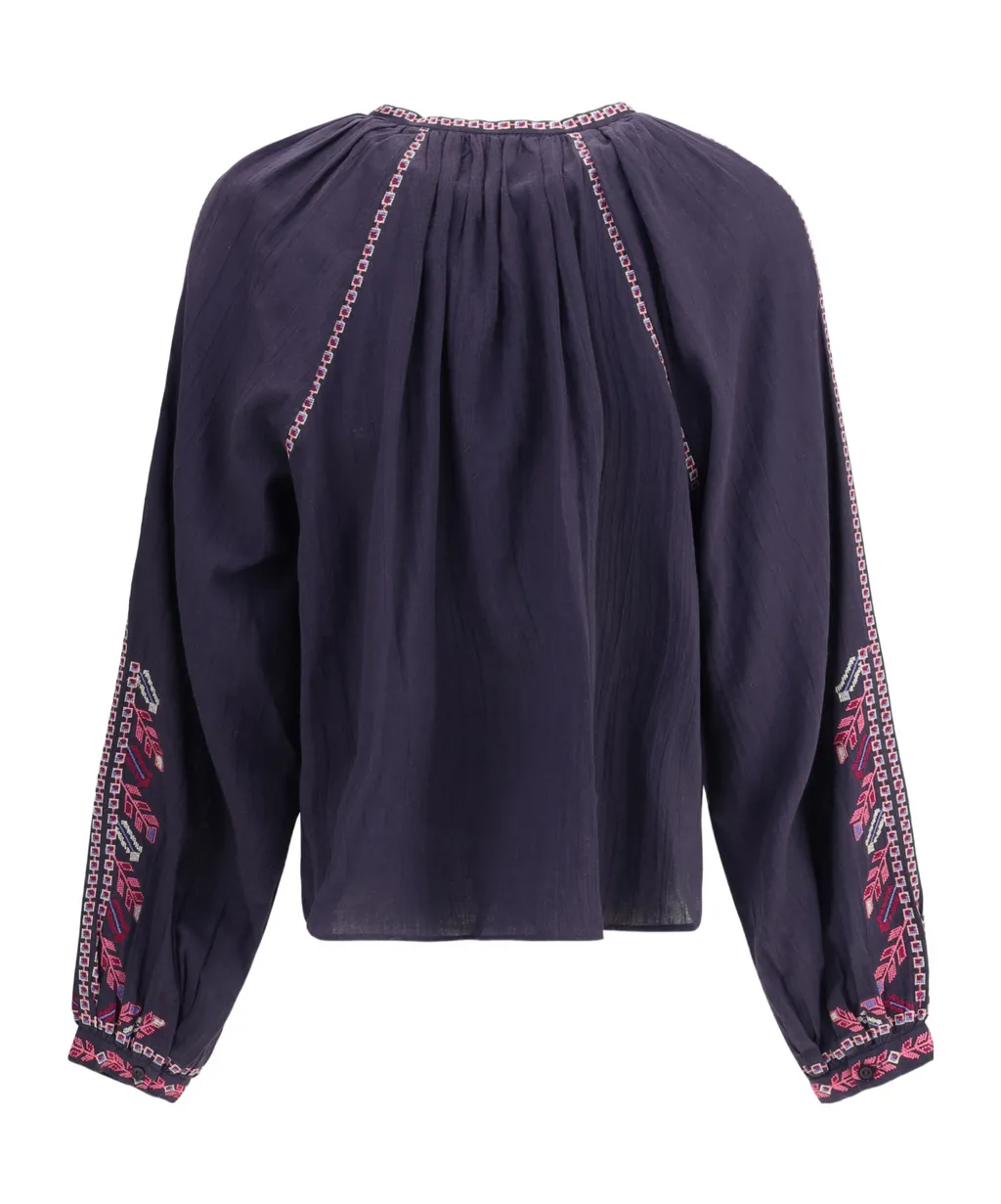 Embroidered Floral Top