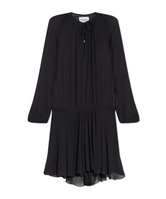 Drawstring Tiered Dress